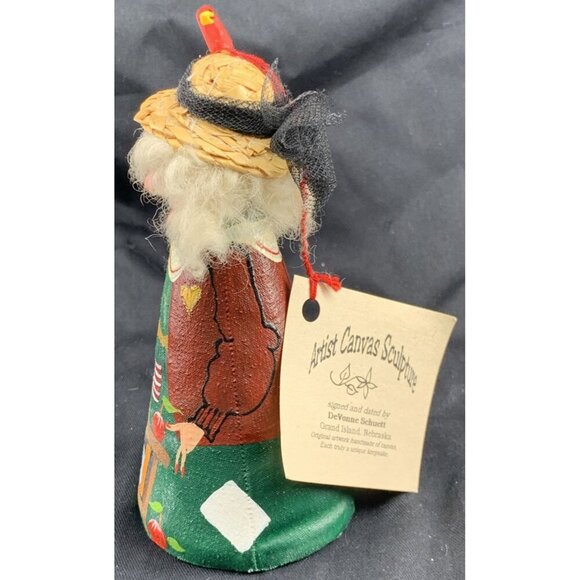 DeVonne Schuett School Teacher Canvas Figurine Artisan Handmade 6.5" NWT - Picture 7 of 10